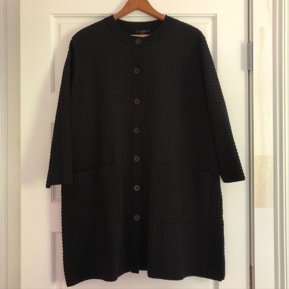 COS - Textured Knit Long Cardigan - M - Picture 11 of 15